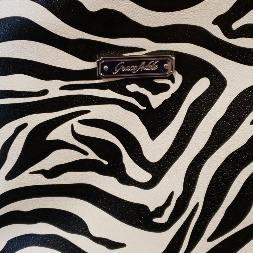 Grace Adele Zebra Tablet Tote - image 3